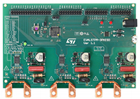 Imagen de la placa de evaluación del medidor de electricidad EVALSTPM-3PHISO de STMicroelectronics