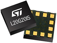 Imagen del giroscopio ultracompacto de dos ejes L20G20IS de STMicroelectronics