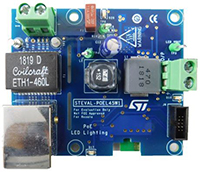 Image of STMicroelectronics' STEVAL-POEL45W1 45 W PoE powered smart LED lighting with BLE control