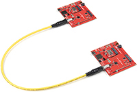 Imagen de la placa de función Ethernet de un par MicroMod de SparkFun