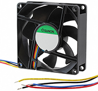 Imagen de los ventiladores con clasificación IP55, IP56 y IP68 de  Sunon Fans