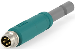Image of TE Connectivity AMP's M8 B Code 5-pin Connector and Cable Assembly