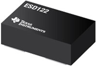 Imagen de diodo de protección ESD bicanal ESD122 de Texas Instruments