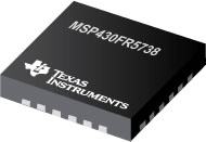 Imagen del MCU de consumo ultrabajo MSP430FR5738 de Texas Instruments