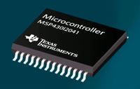 Imagen del microcontrolador de señal mixta MSP430I2041 de Texas Instruments