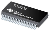 Image of Texas Instruments' TPA3250 High-Performance Class-D Power Amplifier