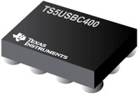 Imagen de multiplexores/demultiplexores duales 2:1 USB 2.0 serie TS5USBC400 de Texas Instruments