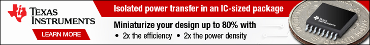 Texas Instruments' Banner Isolated Power Transfer Image of Texas Instruments' Banner Isolated Power Transfer