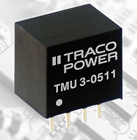 Imagen de los convertidores de CC/CC de la serie TMU 3 de Traco Power
