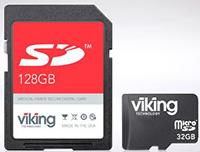 Imagen de tarjetas SD/microSD de Viking Technology