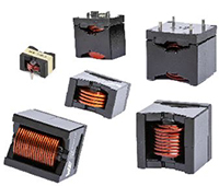 Imagen del inductor de alta corriente THT serie WE-HCF de Wurth Electronics