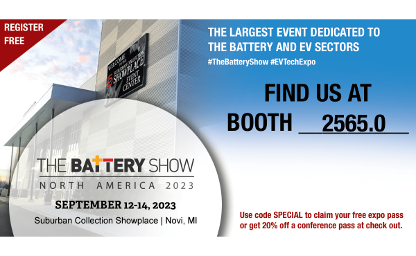 The Battery Show Booth 2565.0