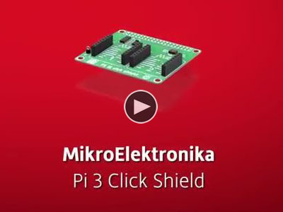 MikroElektronika MIKROE-2756 Pi 3 Click Shield | Maker Minute