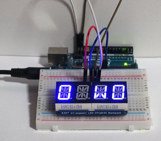 An Introduction to 14-Segment LED Displays with the HT16K33 Driver